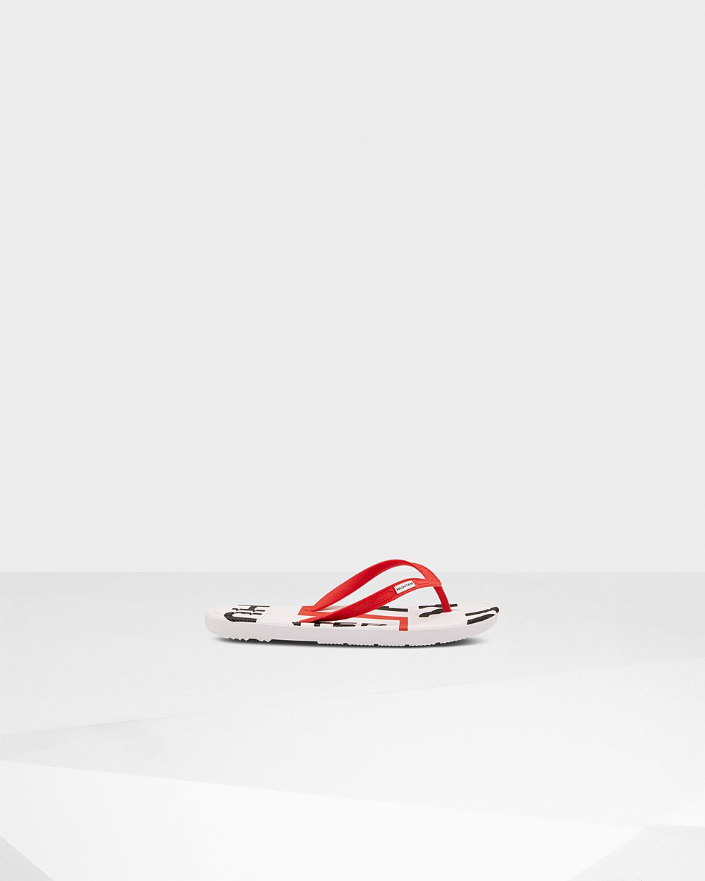 Chanclas Original Exploded Logo Hunter Mujer - Rojos - 046135SMY